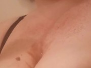 Sloppy Dripping FudgePop on HUGE natural tits
