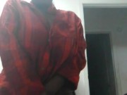 Bbw in checkered shirt and no panties 14/16