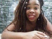 Smoking Big Lips Ebony Tells How to Make Small Talk Sexy - Cami Creams 11/16