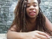 Smoking Big Lips Ebony Tells How to Make Small Talk Sexy - Cami Creams 14/16