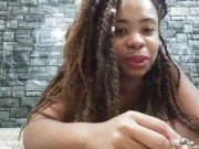 Smoking Big Lips Ebony Tells How to Make Small Talk Sexy - Cami Creams 15/16