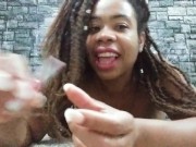 Smoking Big Lips Ebony Tells How to Make Small Talk Sexy - Cami Creams 4/16