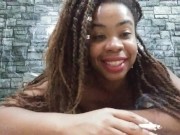 Smoking Big Lips Ebony Tells How to Make Small Talk Sexy - Cami Creams 7/16