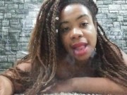 Smoking Big Lips Ebony Tells How to Make Small Talk Sexy - Cami Creams 8/16