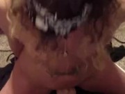 Red Delicious takes a Mind Blowing Sybian Ride for Her Birthday