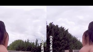 VR goddess Kira Queen wants your cock in her pussy for poolside POV fuck