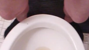 POV Horny Transgirl Pissing Recovering After Last Night at Home Alone