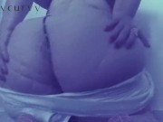 White booty shorts on blonde Carlycurvy 10/16