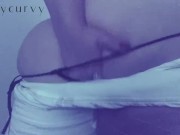 White booty shorts on blonde Carlycurvy 15/16