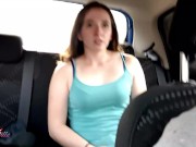 I paid my taxi trip flashing my boobs and touching myself