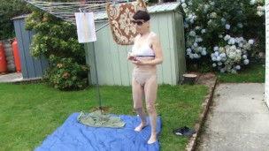 In The Sun Tanning Part. 2, In Sexy Underwear And Sun Cream Lotion, Sexy!