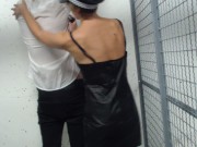 Dirty police woman fuck a guy in the city prison 2/16