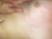 Petite girl gets railed with facial  8/16