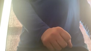 Using her toy to cum