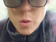 Trippy Public Pissing Pussy 1/16