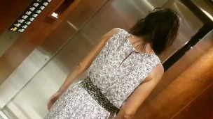 Up Skirt NO PANTIES in Public LIFT