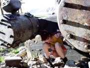 Teen Misty Has To Pee While Searching For Bug Pokemon In The Mines Outdoors 11/16