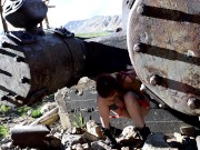 Teen Misty Has To Pee While Searching For Bug Pokemon In The Mines Outdoors 13/16