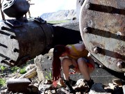 Teen Misty Has To Pee While Searching For Bug Pokemon In The Mines Outdoors 14/16