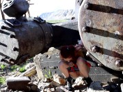 Teen Misty Has To Pee While Searching For Bug Pokemon In The Mines Outdoors 4/16