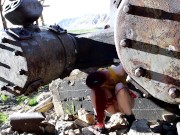 Teen Misty Has To Pee While Searching For Bug Pokemon In The Mines Outdoors 5/16