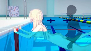 Fate Swimsuit Jalter Fucks at the Pool