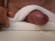 Dry humping masturbation, big load and moaning 13/16