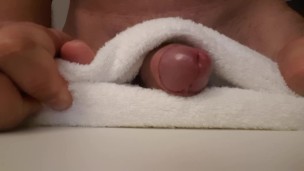 Dry humping masturbation, big load and moaning