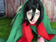 Mikasa Ackerman VS Titan Form Eren FULL TEASER OmankoVivi Mr Hankeys Toys 10/16