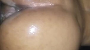 Big booty ebony fucks bbc