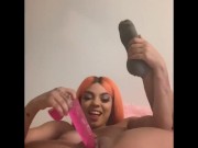 latina fucks herself with pink dildo POV virtual boyfriend 13/16