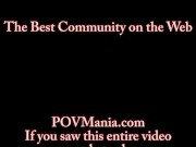 POVMania - Dick Sucking Brunette Makayla Cox Milks Cock! 16/16