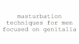 masturbation technique for men. stimulation of the glans.