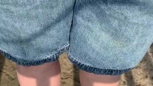 Casually Peeing My Jean Shorts