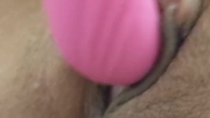 Super horny Latina fucking herself with dildo til she CUMS!