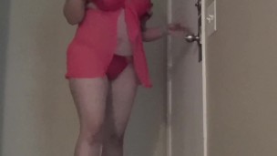 Showing my goods to the pizza guy. Do you think he liked it?