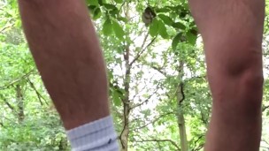 Flopping around my HUGE BALLS and DICK in Slow Motion