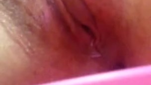 Young redhead college tennager with glasses pee
