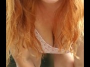 Slut masturbates on her front door 5/16