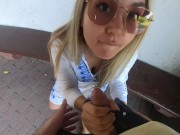 Public Blowjob and Sex - Cheating on her Boyfriend with a guy from Tinder 8/16