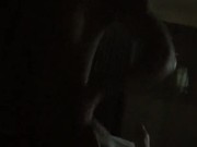 Tattoed model Genevieve Sinn rides a dick in a dark hotel room 3/16