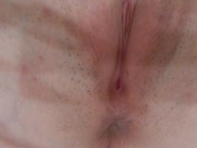 Tiny girl struggles to get a Buttplug in her tight ass! 2/16