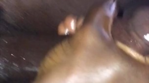 Watch me stroke my long black dick