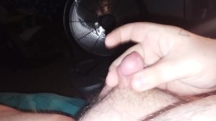 Big cumshot from small cock (solo male)