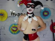 Harley Quinn Birthday Clown TEASER OmankoVivi Creampie Panty Stuffing Clown 16/16