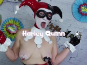 Harley Quinn Birthday Clown TEASER OmankoVivi Creampie Panty Stuffing Clown 3/16