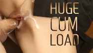 Super huge pussy - Close up pussy fuck with huge cum load