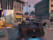 running ppl over in GTA5 but topless cause why not 14/16