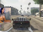 running ppl over in GTA5 but topless cause why not 3/16