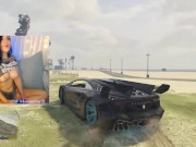 running ppl over in GTA5 but topless cause why not 8/16